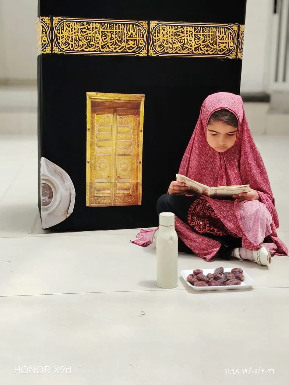 Kaaba model during the Hajj activity at Lulu'at AlElm Schools